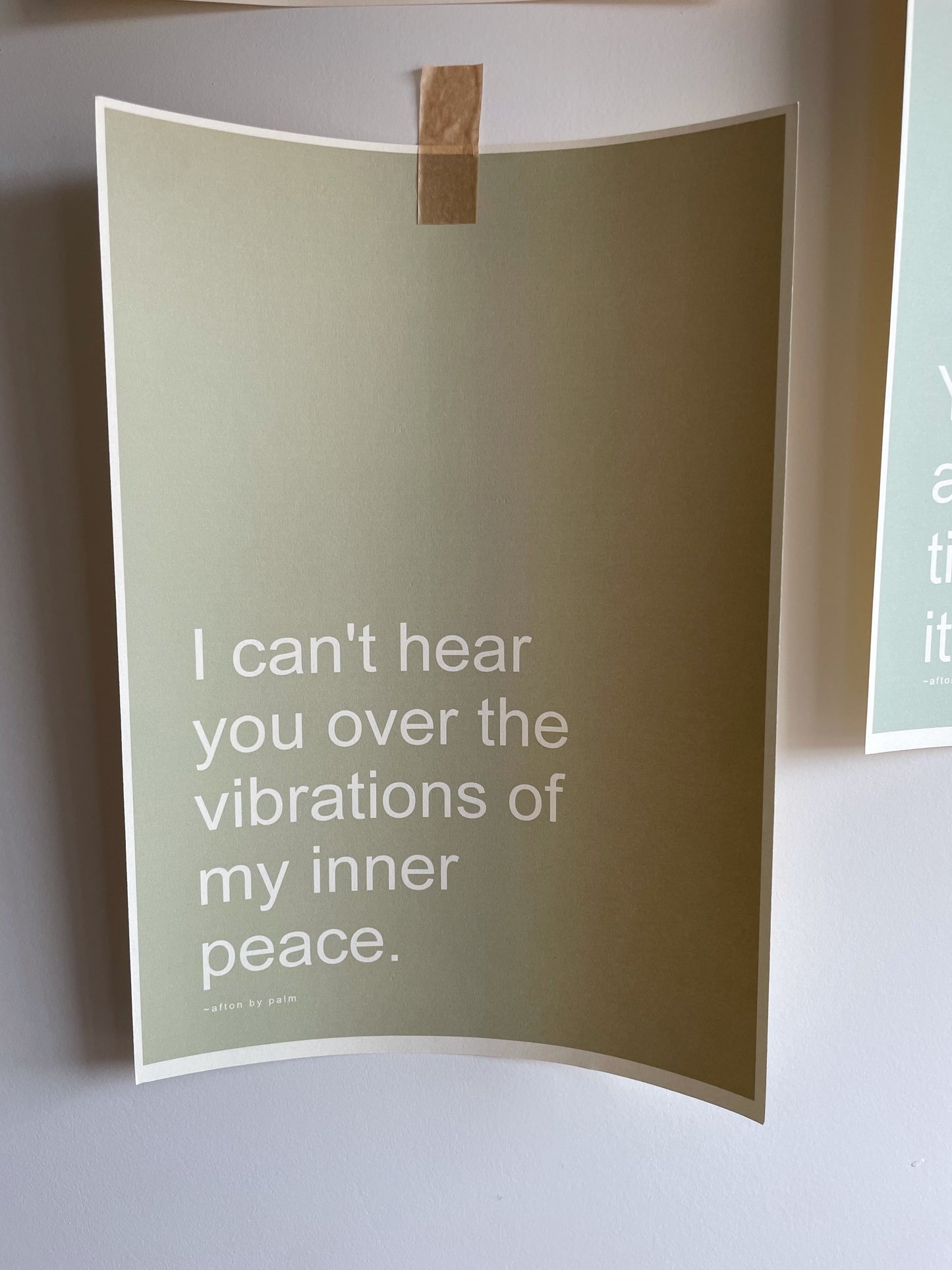 INNER PEACE A4 Unframed Quote Print