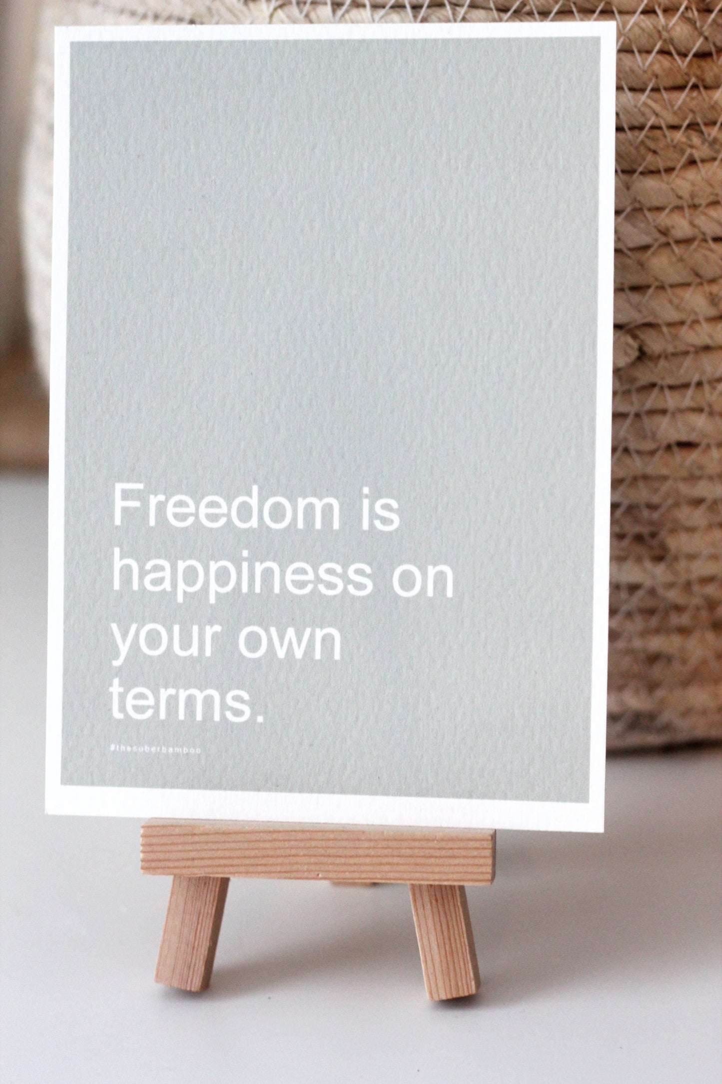 FREEDOM Affirmation Card// A6 Inspirational Quote