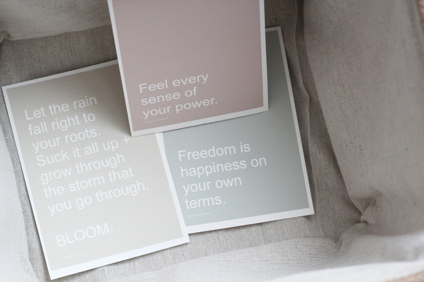 Selfcare Inspirational Positive Affirmation Cards - x3 Pack