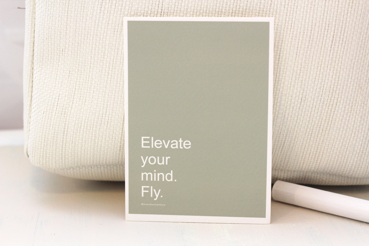 ELEVATE Positive Affirmation Card// A6 Meditation Quote