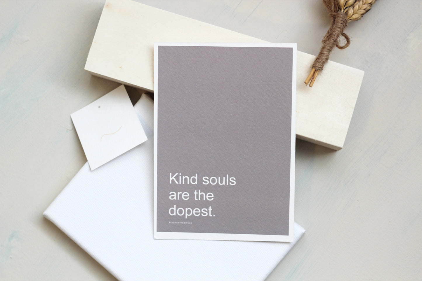 KIND SOULS Affirmation Card// A6 Motivational Quote