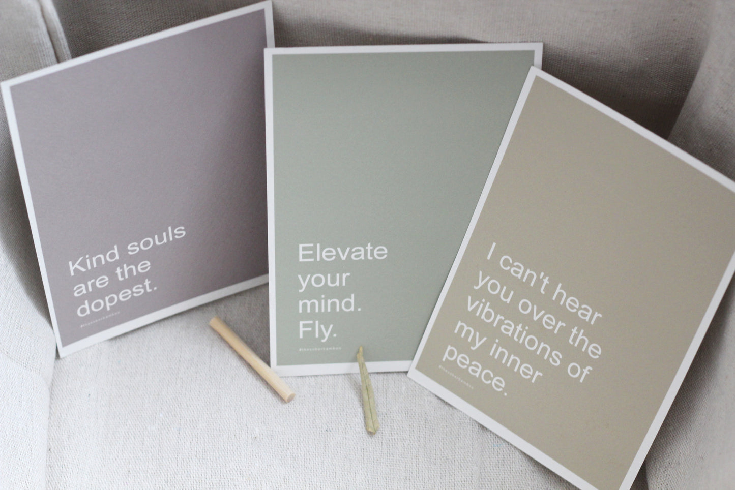 Motivational Yoga Positive Affirmation Cards - x3 Pack