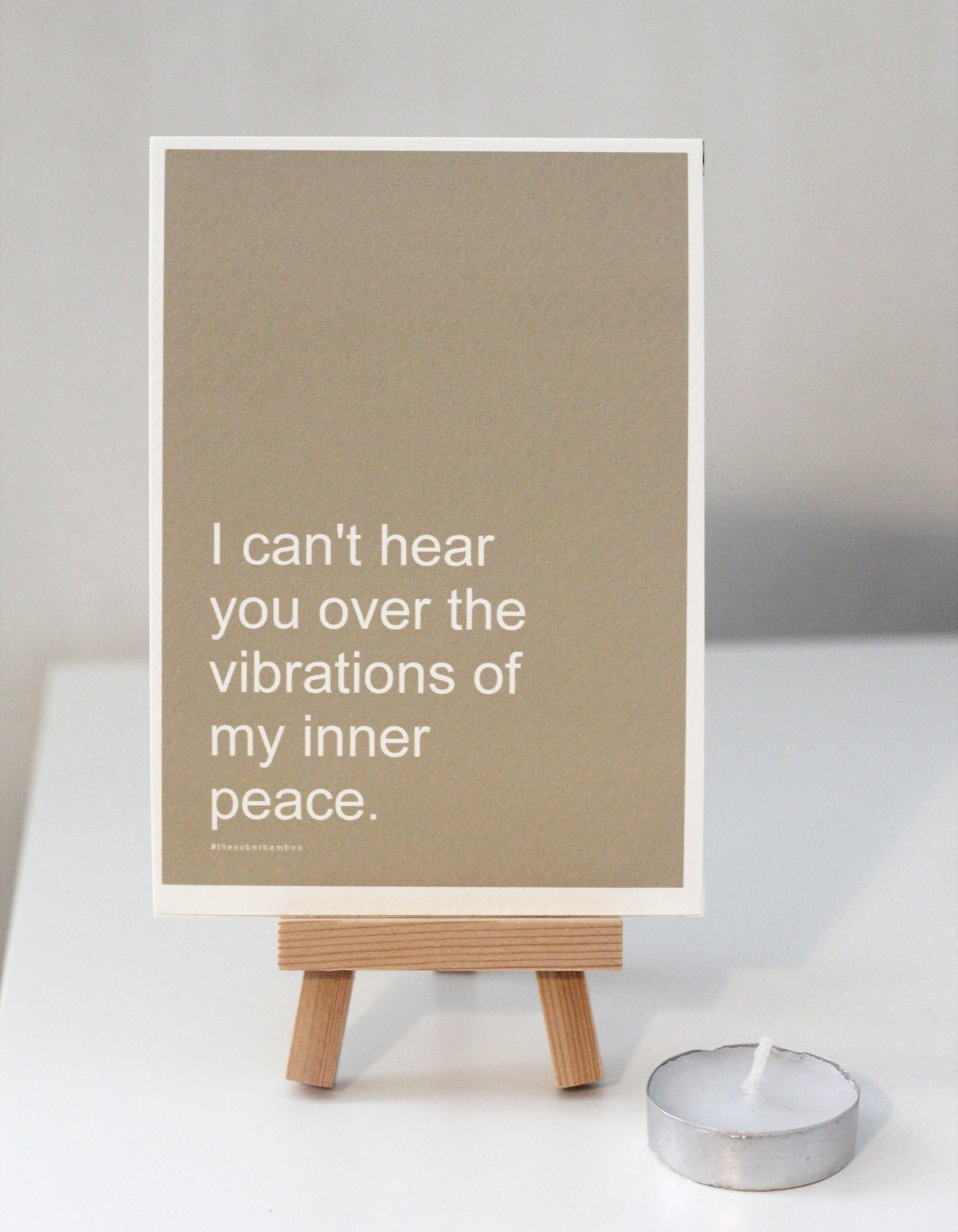 INNER PEACE Affirmation Card// A6 Yoga Quote