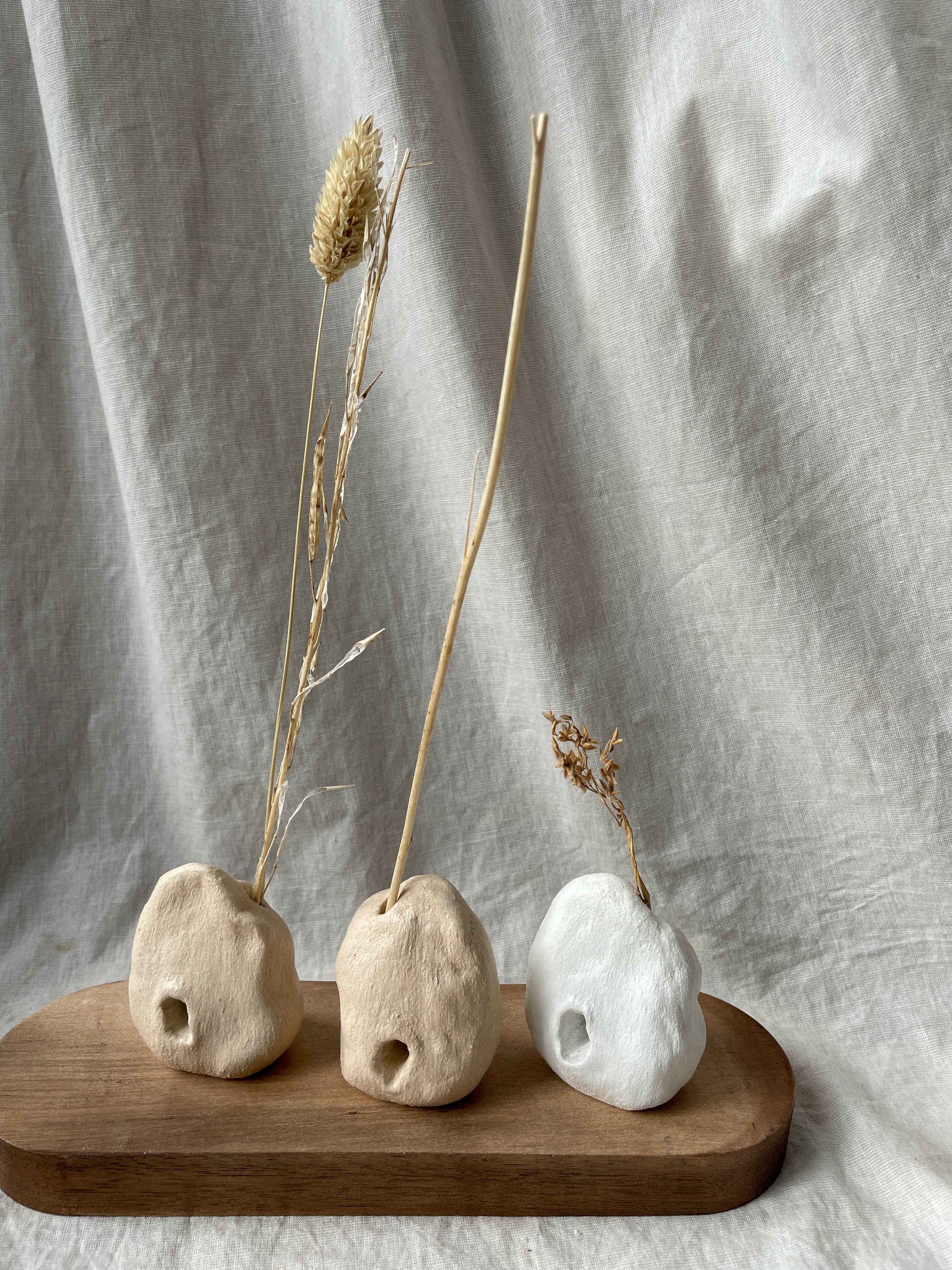 Mini Clay Vase Sculptures